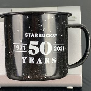Starbucks "50 Years" Anniversary Metal‎ Espresso Cup Collectible